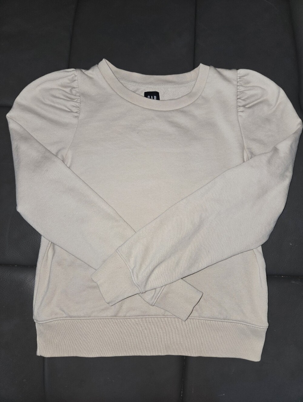 GAP Cream Puff Sleeve Crewneck Sweatshirt Small